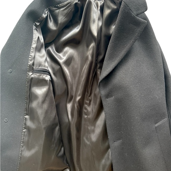 Michael Kors Men's Black Overcoat Size 40S - Picture 5 of 7